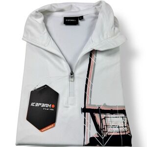 Icepeak Lunta White ¼ Zip Active Pullover‎ Ski Sweater Women's Size Large NWT